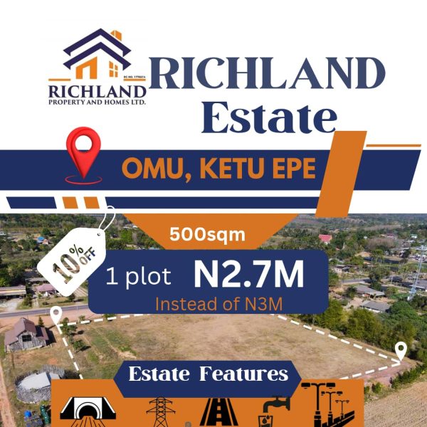 Richland Estate, Omu-Epe, Lagos (Full Plot)
